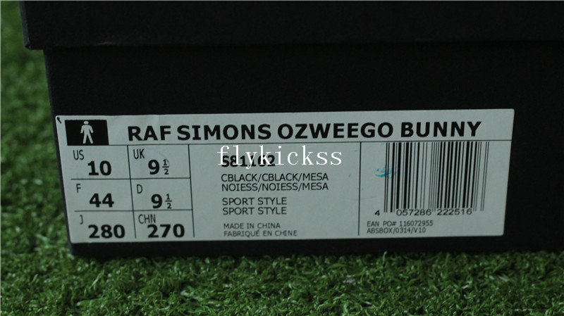 Top Quality Raf Simons x Adidas Ozweego 2 Bunny Black